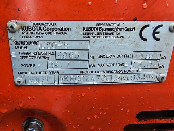 Kubota U50-5 11 of 11