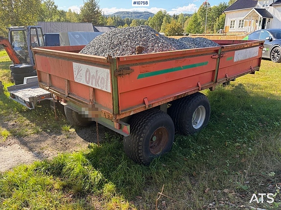 Orkel T100 dumperhenger 2001. 3 of 13