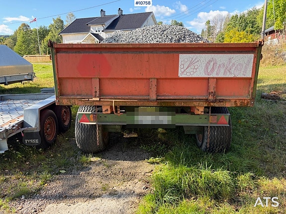 Orkel T100 dumperhenger 2001. 9 of 13