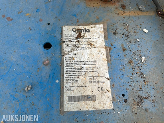 Genie GS-2646 sakselift, 411 t 20 of 25