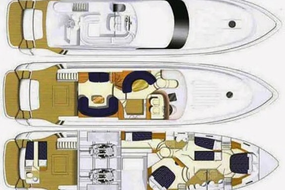 2000 Princess 65 Fly 5 Cabinersversjon 15 of 15
