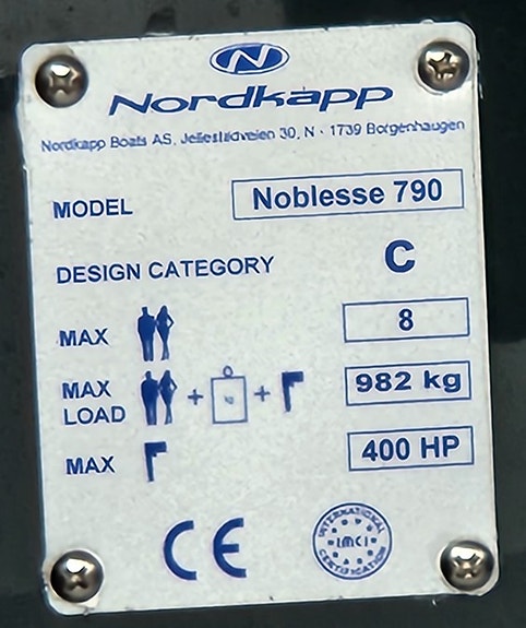 Pen Nordkapp 790 Noblesse High Line selges!! 11 of 11