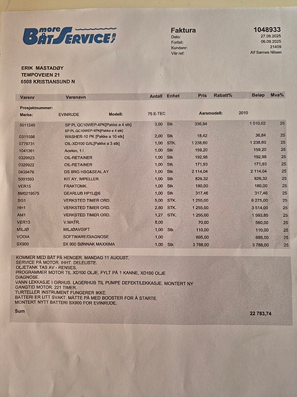 Nordkapp 500 Avant med nyoverhalt motor 15 of 16