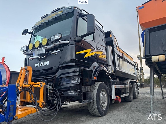 MAN TGS 28.510 6x4 Brøyterigget Tippbil – Underliggende skjær 9 of 30