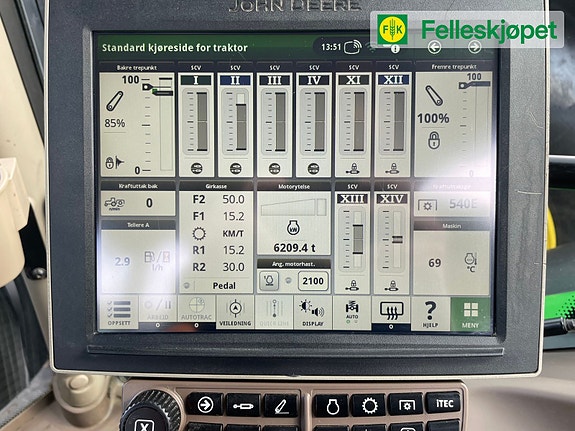 John Deere 6155R Ultimate 50km front hydr, pto, laster, auto trac ready 22 of 23