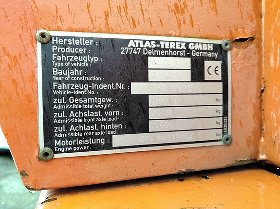 Atlas 1404M hjulgraver med rototilt 20 of 22