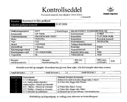 Toyota Avensis 10 of 10