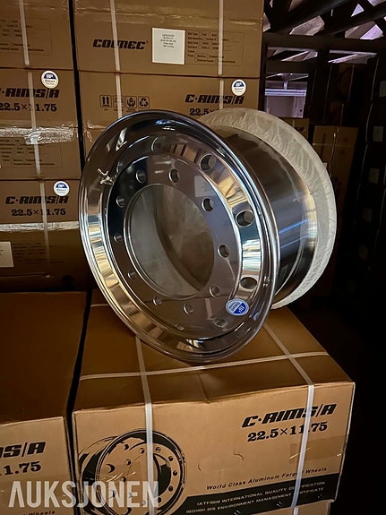 Andre 2 stk nye C-RIMS alu framfelger til Scania – 22.5 x 11.75 – BP Coating 2 of 6
