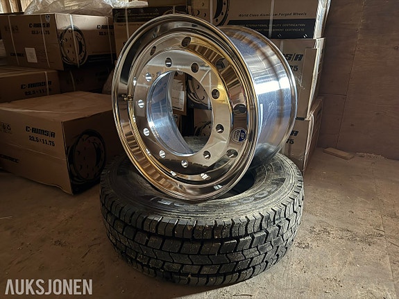 Andre 2 stk nye C-RIMS alu framfelger til Scania – 22.5 x 11.75 – BP Coating 4 of 6