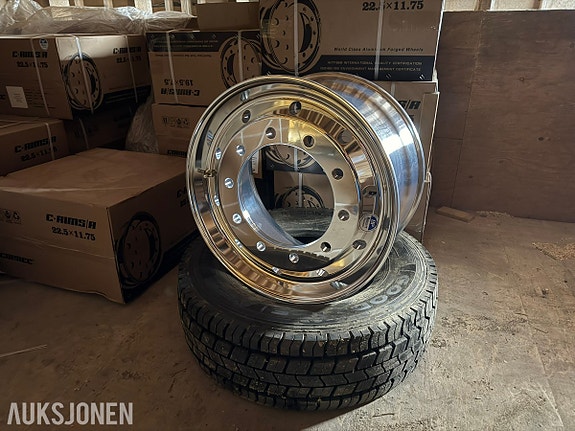 Andre 2 stk nye C-RIMS alu framfelger til Scania – 22.5 x 11.75 – BP Coating 3 of 6