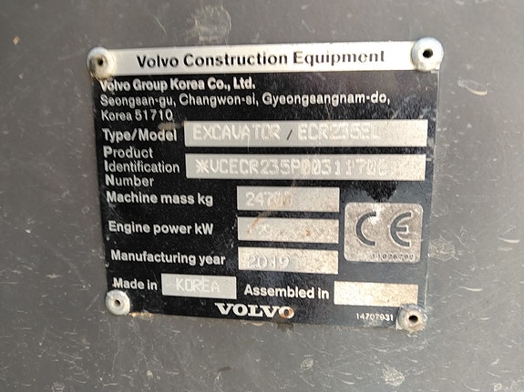Volvo ECR235EL 24 of 27