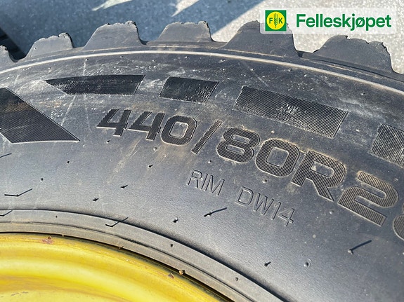 John Deere Hjul par: Nokian hakkapilitta 440/80R28 Ukjent gul 4 of 5