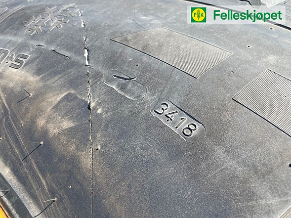 John Deere Hjul par: Nokian Hakkapilitta 540/80R38 Fakspro Gul dw16 4 of 5