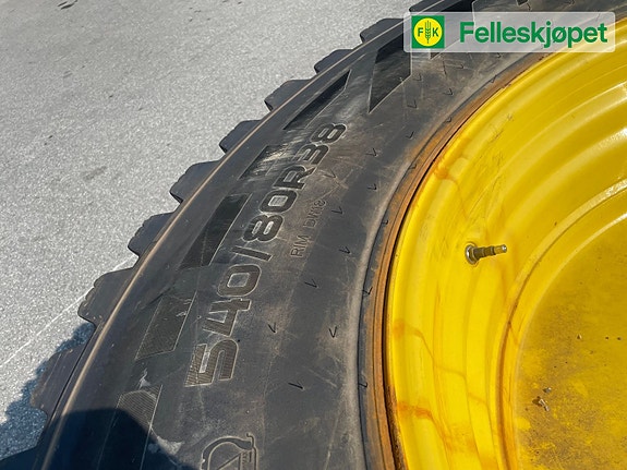 John Deere Hjul par: Nokian Hakkapilitta 540/80R38 Fakspro Gul dw16 2 of 5