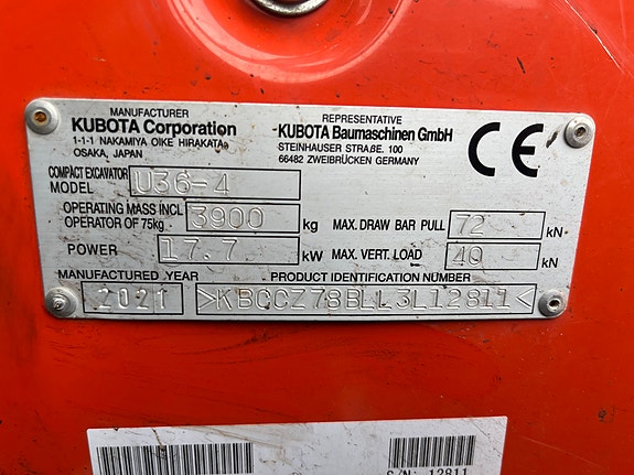 Kubota U36-4 20 of 30