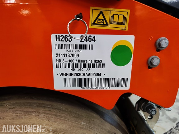 Hamm HD 10C VV tandemvals – 168 timer – Stage V 25 of 28