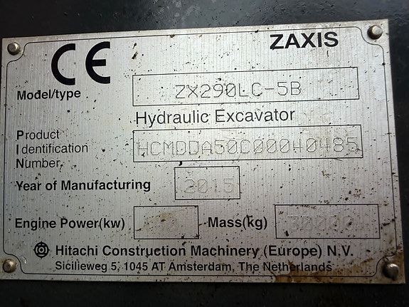Hitachi ZX290 22 of 26