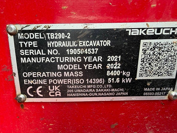 Takeuchi TB 290-2 30 of 30