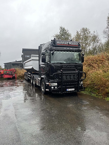 Scania R580 Kombibil med Maur tippsemi 19 of 28