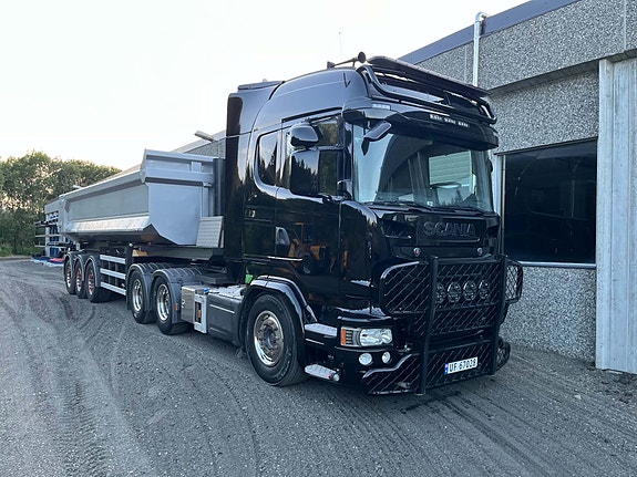 Scania R580 Kombibil med Maur tippsemi 17 of 28