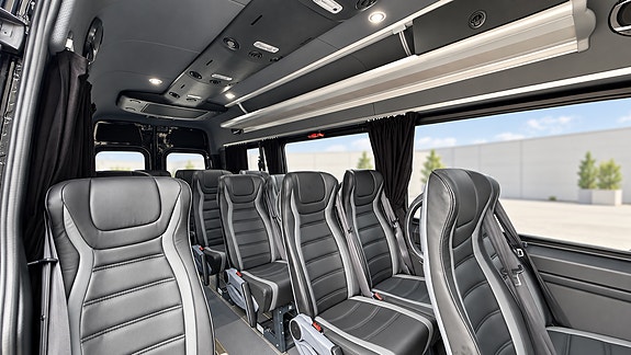 Mercedes-Benz Sprinter 519 16+1 Godkjent for 3 rullestoler 2025 LEVERINSKLAR  Garanti PRIS KR 1149000,- 12 of 30