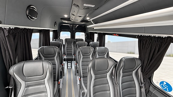 Mercedes-Benz Sprinter 519 16+1 Godkjent for 3 rullestoler 2025 LEVERINSKLAR  Garanti PRIS KR 1149000,- 16 of 30