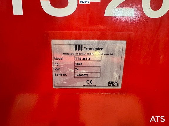 Fransgård TTS-265-3 Snøfres – Pris pr stykk 18 of 18