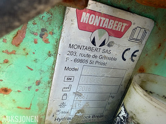 Andre Montabert V1800 hydraulisk hammer, S70 feste, dele-/repobjekt 11 of 12