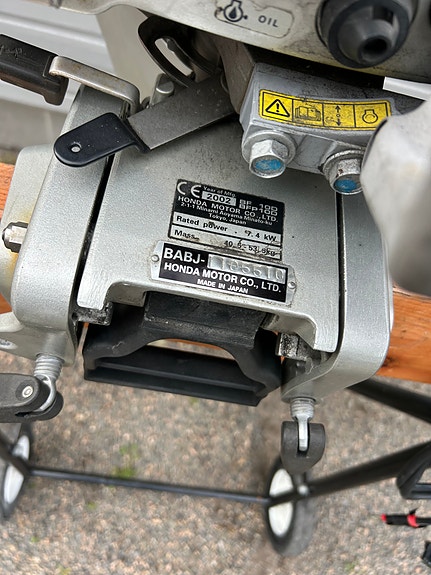 Honda BF10 D kort stamme m/både snor og el.start og rorkult med egen startknapp 5 of 12