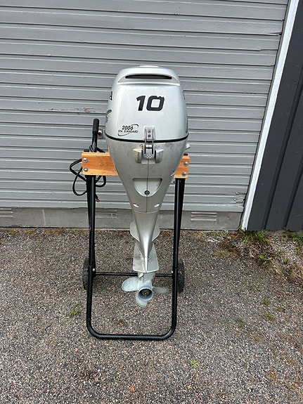 Honda BF10 D kort stamme m/både snor og el.start og rorkult med egen startknapp 2 of 12