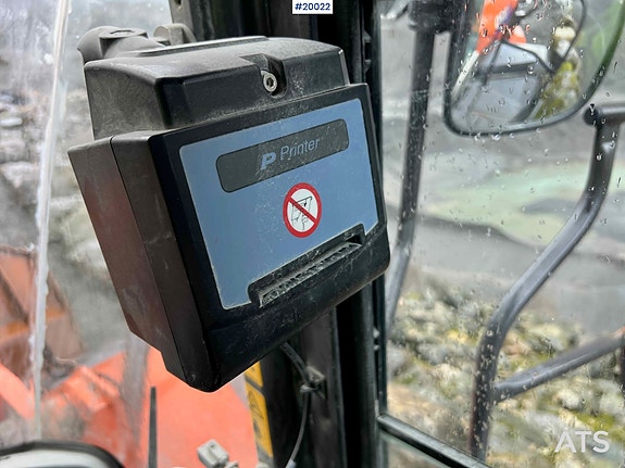 Hitachi zw370-6 hjullaster m / vekt, skriver og skuffe 28 of 30