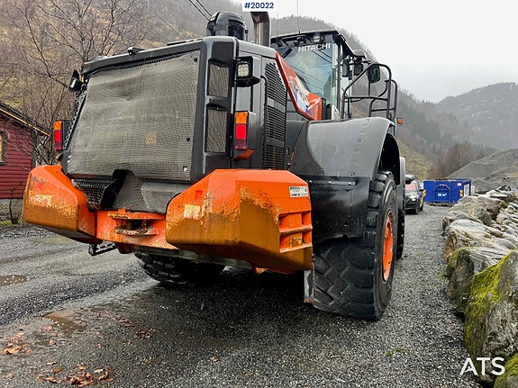 Hitachi zw370-6 hjullaster m / vekt, skriver og skuffe 18 of 30