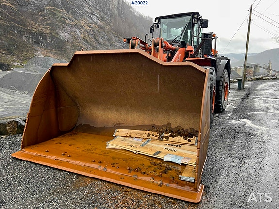 Hitachi zw370-6 hjullaster m / vekt, skriver og skuffe 6 of 30