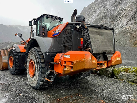 Hitachi zw370-6 hjullaster m / vekt, skriver og skuffe 10 of 30