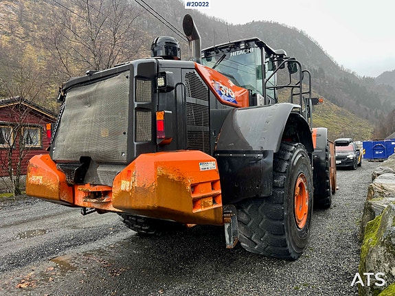 Hitachi zw370-6 hjullaster m / vekt, skriver og skuffe 19 of 30