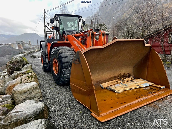 Hitachi zw370-6 hjullaster m / vekt, skriver og skuffe 3 of 30