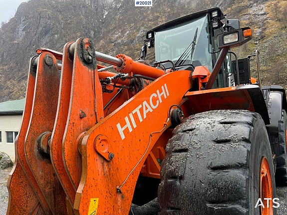 Hitachi zw370-6 Hjullaster m/ vekt, skriver og skuffe 24 of 30