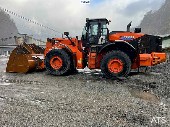 Hitachi zw370-6 Hjullaster m/ vekt, skriver og skuffe 3 of 30