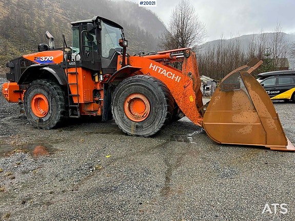 Hitachi zw370-6 Hjullaster m/ vekt, skriver og skuffe 15 of 30