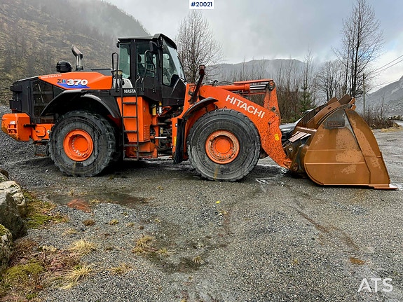 Hitachi zw370-6 Hjullaster m/ vekt, skriver og skuffe 16 of 30