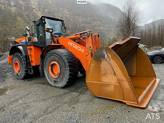 Hitachi zw370-6 Hjullaster m/ vekt, skriver og skuffe 14 of 30
