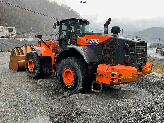 Hitachi zw370-6 Hjullaster m/ vekt, skriver og skuffe 6 of 30