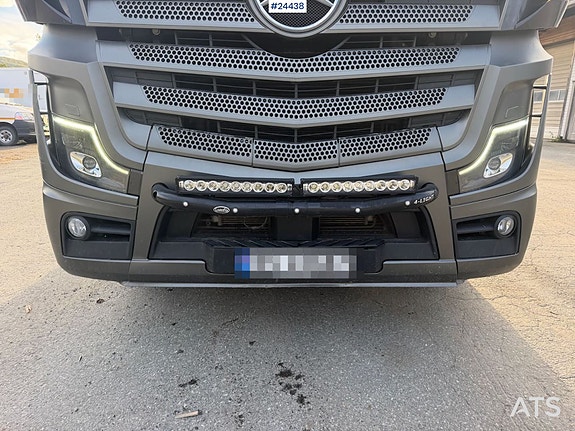 Mercedes-Benz Actros 6x4 tømmerbil m/ Epsilon M12L tømmerkran og 2013 Mjølby 4 akslet tømmervogn 12 of 30