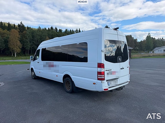 Mercedes-Benz Sprinter 516 m/ 16+1 og godkjent for to rullestolbrukere. SE VIDEO 4 of 30
