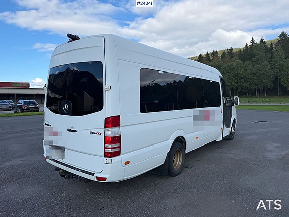 Mercedes-Benz Sprinter 516 m/ 16+1 og godkjent for to rullestolbrukere. SE VIDEO 6 of 30
