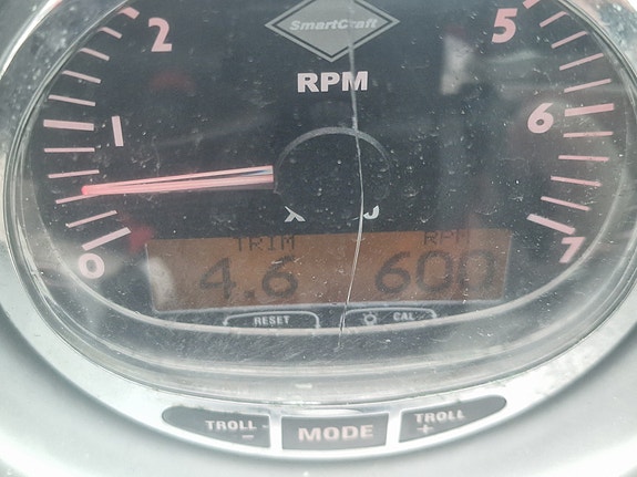 BM-184 Crownline 250 CR 2009,Mercruiser QSD 4,2 l 320 hk motor.  Ca 520 timer. 12 of 30