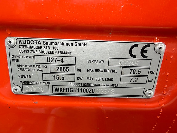 Kubota U27-4 11 of 11
