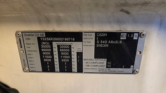 Scania S540A6x2LB 12 of 12