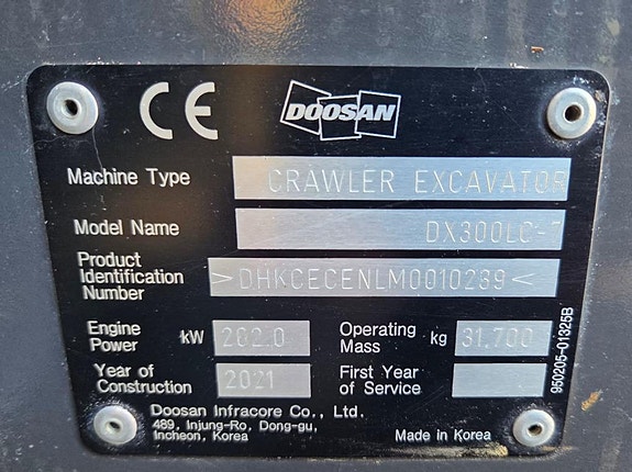Doosan Dx300lc 9 of 9