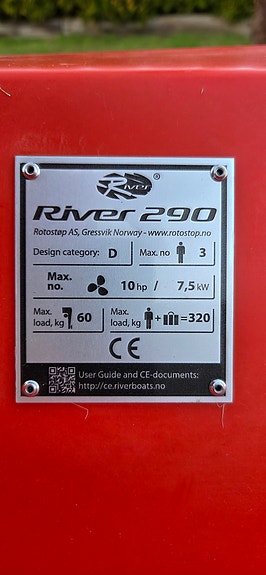Helt ny River 290 med 6 hk Mercury 10 of 17